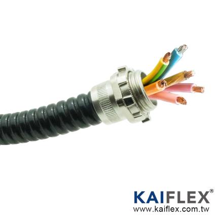 KAIFLEX &#x2013; Flexibles Metallrohr, Vierkantverriegelung, PU-Mantel