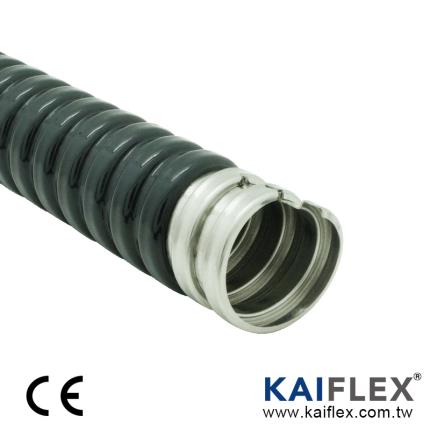 Flexibles Metallrohr, Square-Lock-SUS, PVC-Mantel
