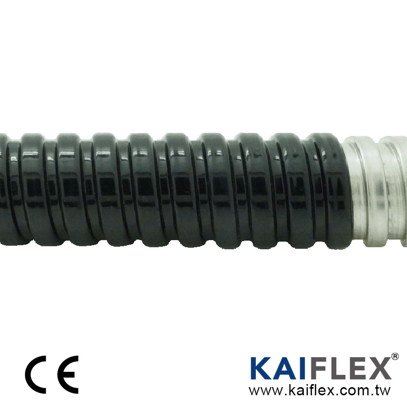 KAIFLEX - 금속 호스, 단일 후크 스테인레스 스틸, PVC 피복