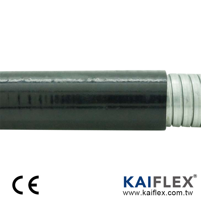 KAIFLEX - Conduíte de metal flexível à prova d&#39;água, SUS com trava quadrada, capa de PVC