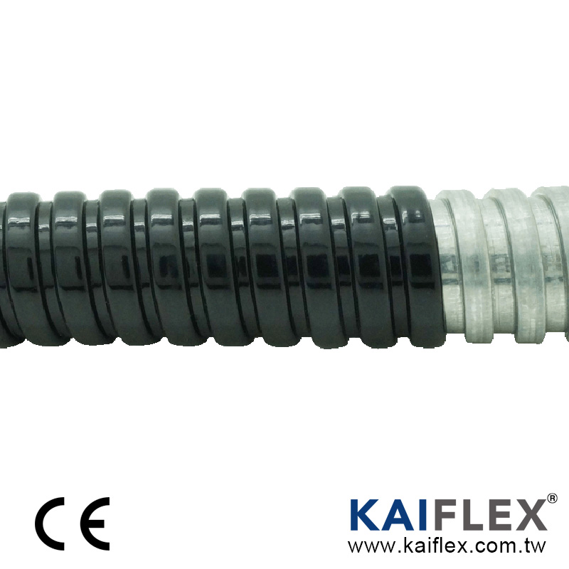 KAIFLEX - Conduíte de metal flexível à prova d&#39;água, Square-lock Gal, jaqueta LSZH