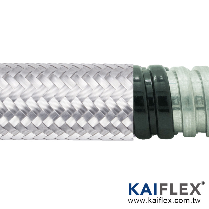 KAIFLEX - Conducto de metal flexible trenzado a prueba de agua
