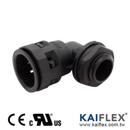 KAIFLEX - konektor nilon plastik, konektor cepat snap-on, 90 derajat