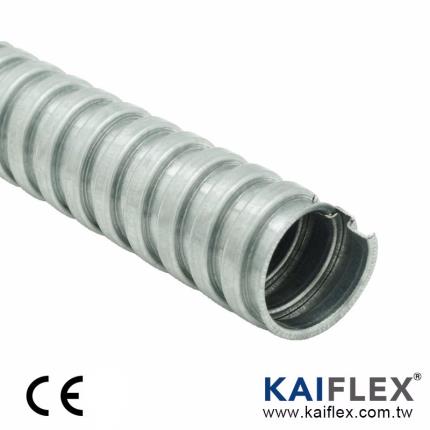 PAG13X - Conducto de metal flexible, acero galvanizado de bloqueo cuadrado