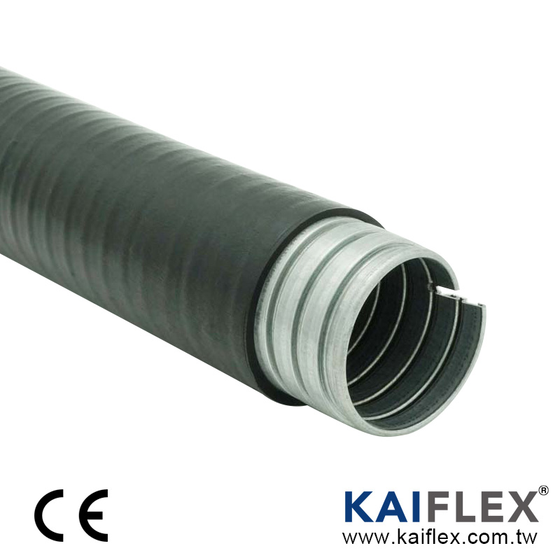 Flexibles Metallrohr, verriegeltes Gal, PVC-Mantel