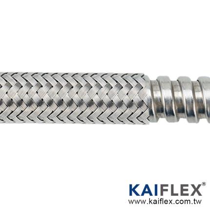 電子線保護管 - 不鏽鋼單勾管&#x2B;不鏽鋼編織