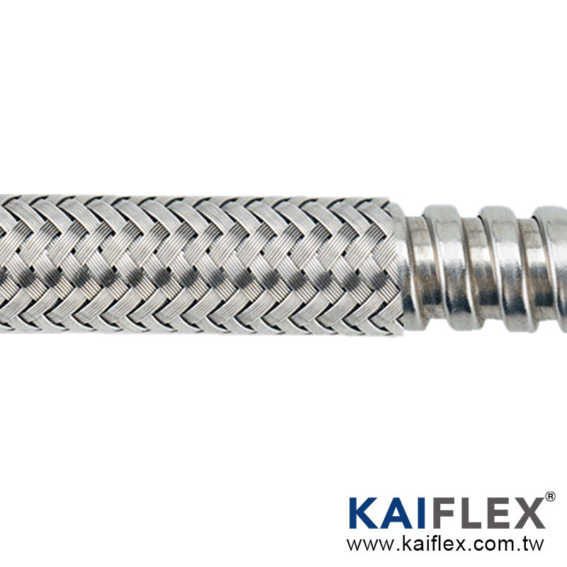 KAIFLEX - قفل مربع من الفولاذ المقاوم للصدأ WP-S1SB + تجديل من الفولاذ المقاوم للصدأ