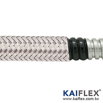 KAIFLEX - قفل مربع SUS + سترة PVC + تجديل SUS