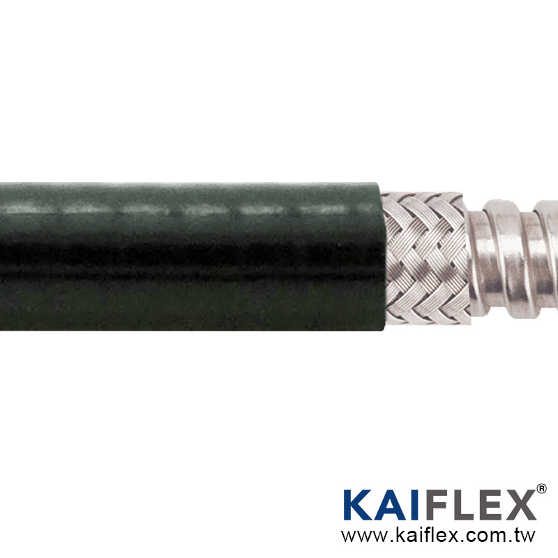 KAIFLEX - WP-S1TBP1 SUS 사각 잠금 장치 + 주석 도금 구리 편조 + PVC 재킷