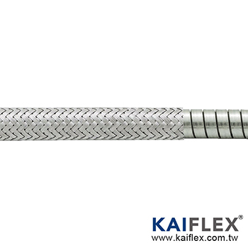 KAIFLEX - أنبوب أحادي الملف من الفولاذ المقاوم للصدأ + تجديل من الفولاذ المقاوم للصدأ