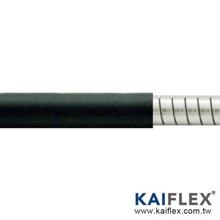 KAIFLEX - Conducto monobobina de acero inoxidable &#x2B; chaqueta de PVC