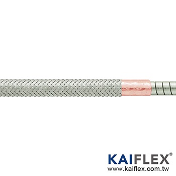 KAIFLEX - Stainless Steel Mono Coil Conduit + Copper Foil + Tinned Copper Braiding
