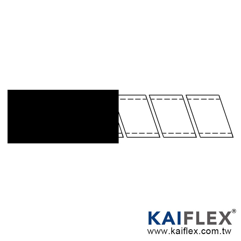 MC2-KP - 스테인레스 스틸 싱글 코일 튜브 + PVC 평면 커버링