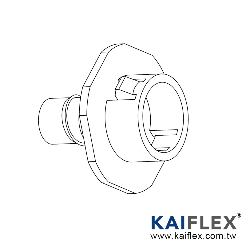 KAIFLEX - 액체 타이트 플라스틱 호스 커플링, 나사형(N161 시리즈)
