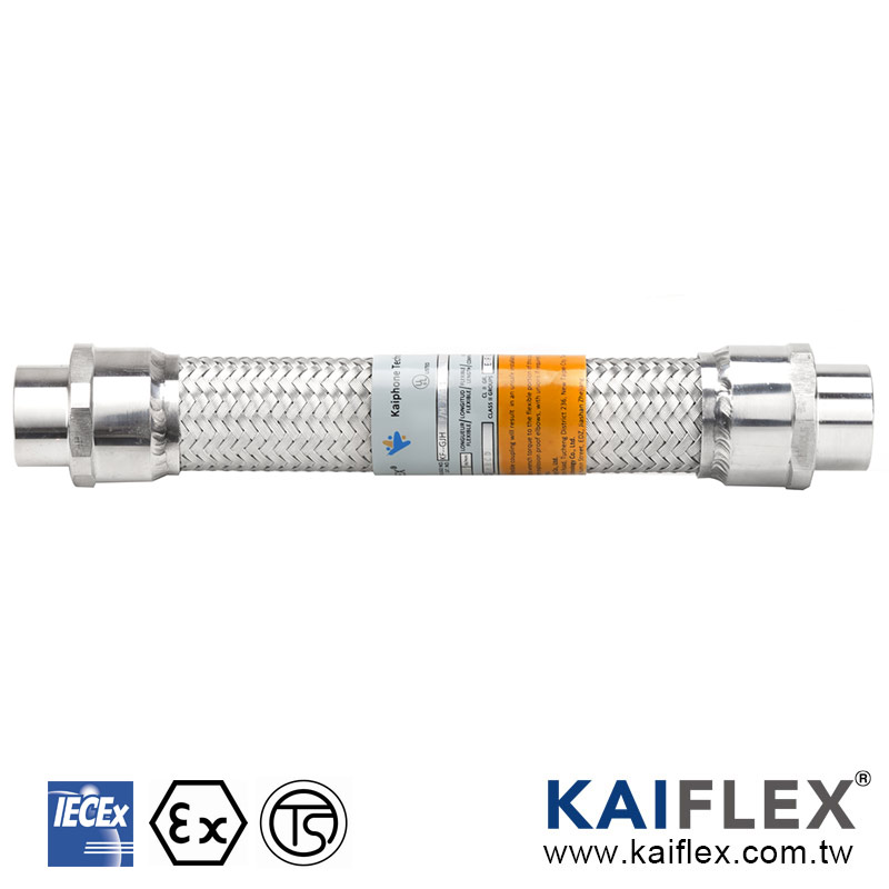 (KF - GJH-F) Acoplamiento flexible a prueba de explosiones IECEx, tipo ignífugo, dos conectores hembra
