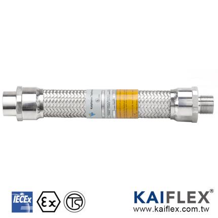 (KF--GJH-F/M) Explosionsgesch&#xFC;tzte flexible IECEx-Kupplung, druckfeste Ausf&#xFC;hrung, Endverschraubung von Stecker auf Buchse