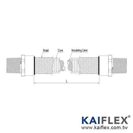 (KF--GJH-M) UL / IECEx Explosion Proof Flexible Coupling, Flameproof Type, Two Male Fitting