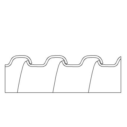 Aluminium m&#xE9;talliques flexibles (r&#xE9;duit mur)