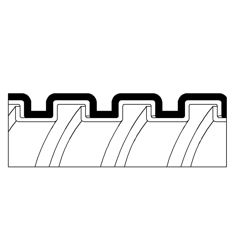 Flexible Metal Tube, Square-lock Gal, PVC Jacket (PAG13PVC)