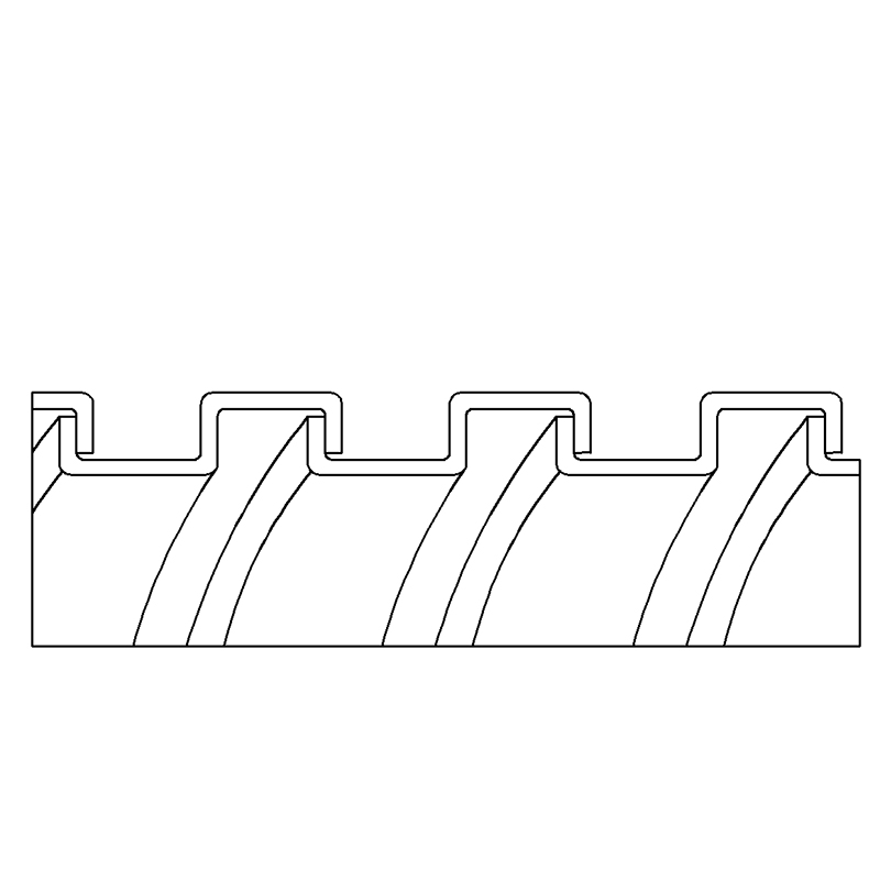 Flexibles Metallrohr, Edelstahl mit Vierkantverschluss (PAS13X)