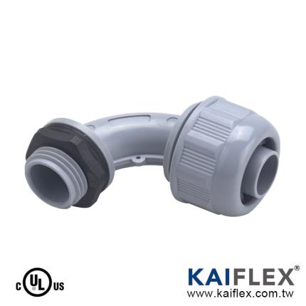 KAIFLEX - Konektor selang plastik kedap cairan, konektor cepat, 90 derajat