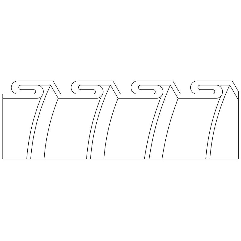 電子線保護管 - 不鏽鋼雙勾管 (WP-S2)