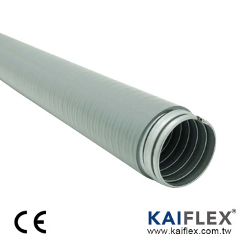 Flexibles Metallrohr der Serie PLTG23PVC, verriegeltes Gal, PVC-Mantel