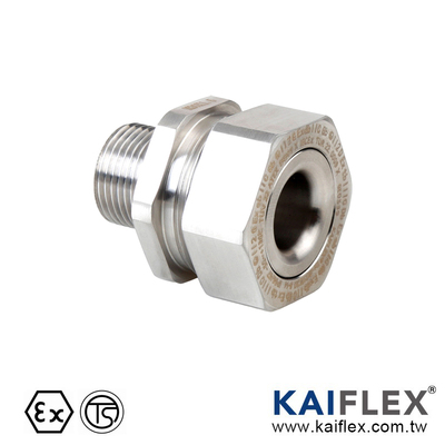 不銹鋼防爆電纜接頭，180 度，外螺紋 (Ex-dt21S)