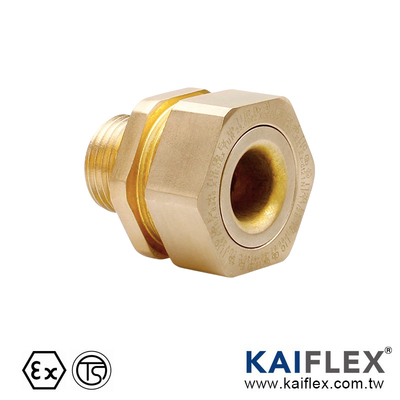 黃銅防爆電纜接頭，180 度，外螺紋(Ex-dt21B)