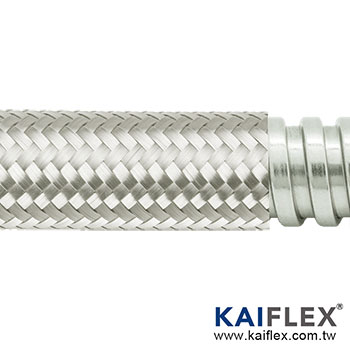 KAIFLEX - 金屬軟管, 單勾不銹鋼, 不銹鋼編織